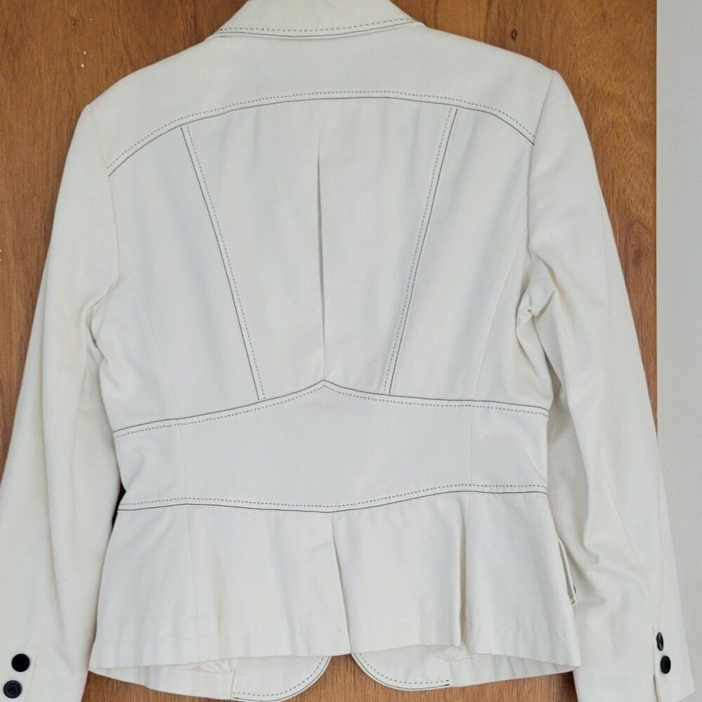 Max Mara SportMax Vintage Contrast Stitch Blazer Tailored Structured Academia 12 - Picture 4 of 9